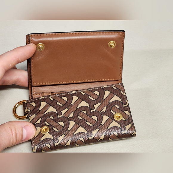 Burberry Lark Monogram Unisex Wallet Bridle Brown Unisex - Picture 7 of 12